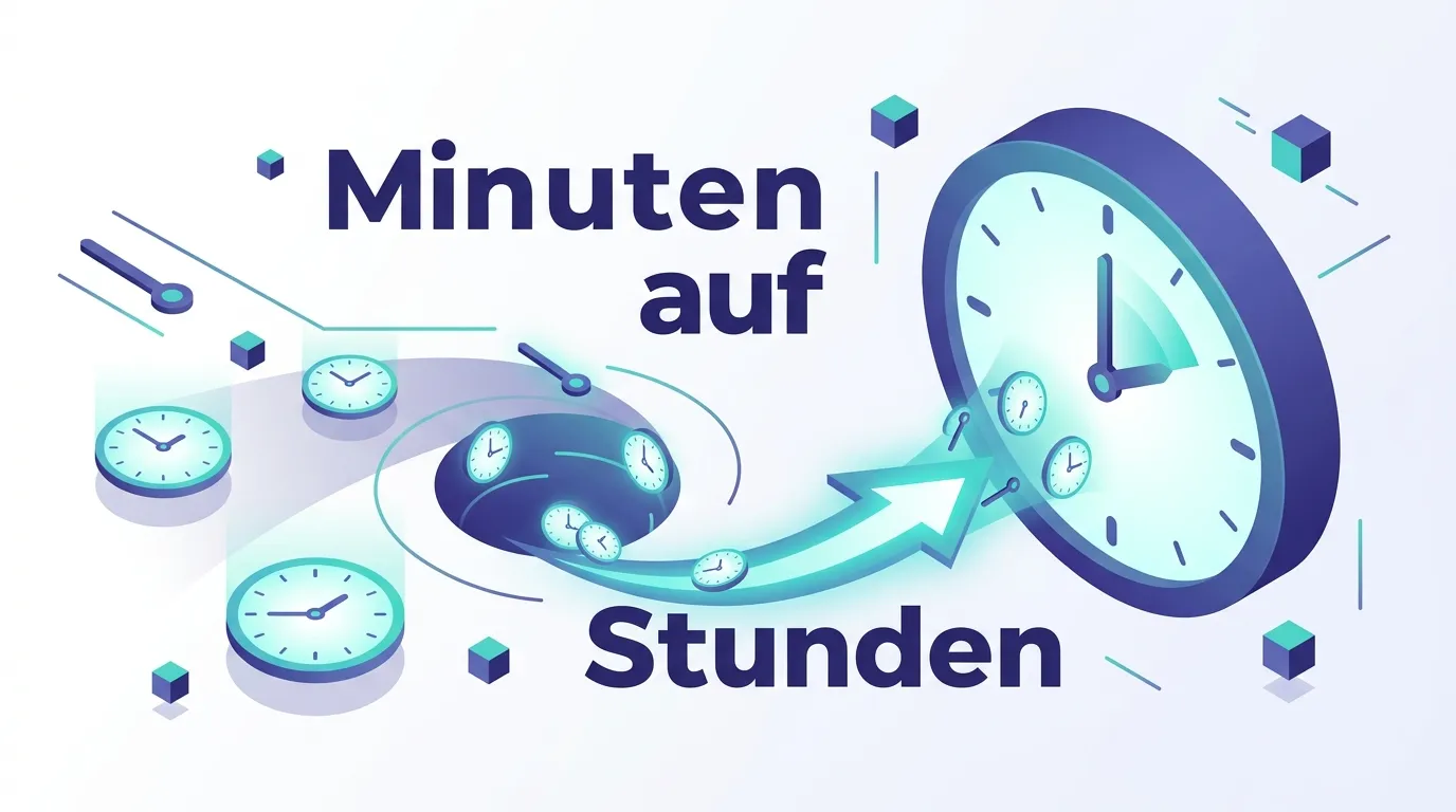 Minuten in Stunden umrechnen